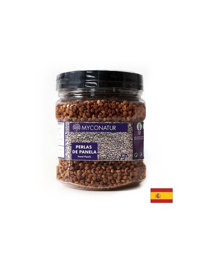 Perlas de panela - Био тръстикова захар на гранули, 300 g Myconatur