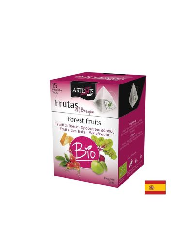 Чай от свежи горски плодове Био, 15 филтърни пакетчета