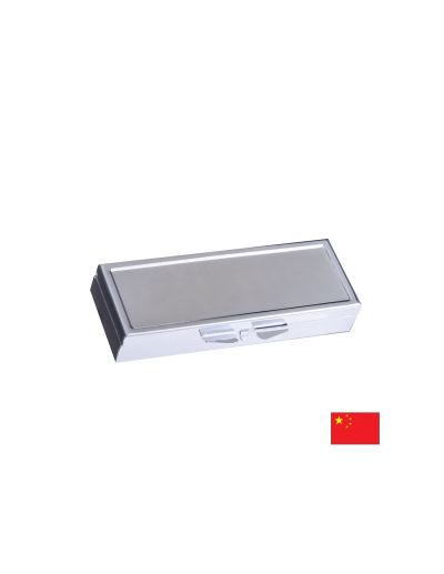 Правоъгълна метална кутия за лекарства с 6 отделения и огледало