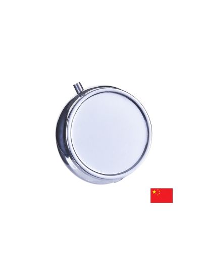 Кръгла метална кутия за лекарства, без разделители