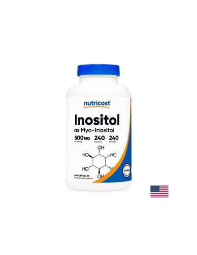 Хормонален дисбаланс - Инозитол (Мио Инозитол/Витамин В8), 500 mg/240 капсули Nutricost