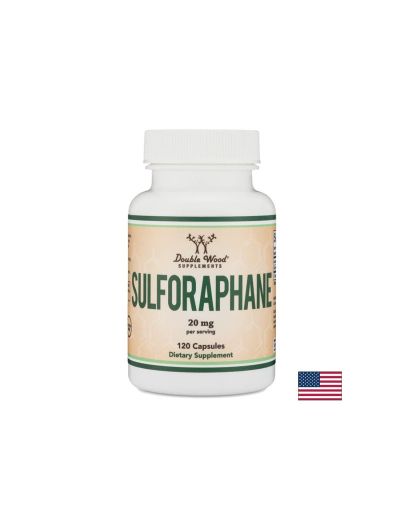 Антиоксидант - Сулфорафан (Sulforaphane), 20 mg х 120 капсули Double Wood