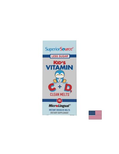Витамини С + D - формула за деца Kids Vitamine C+D, 90 сублингвални таблетки