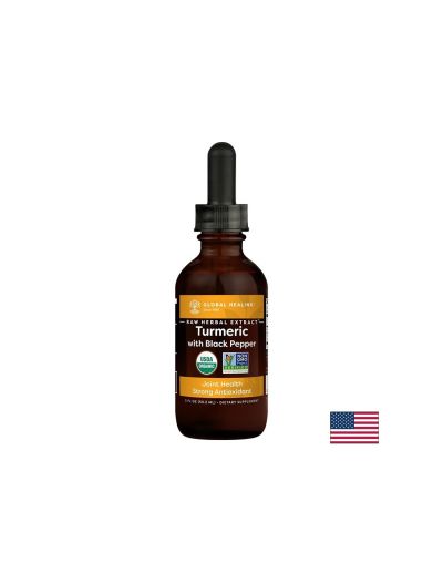 Противовъзпалителен ефект - Куркума с черен пипер, капки 59.2 ml