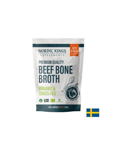 Телешки костен бульон, неовкусен (Organic), 500 g прах Nordic Kings
