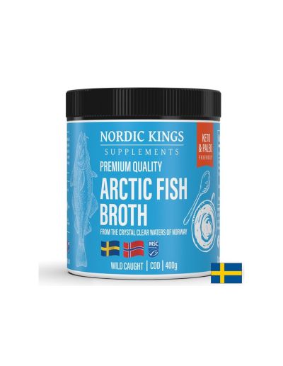 Рибен бульон от Арктическа риба (MSC), 400 g прах Nordic Kings