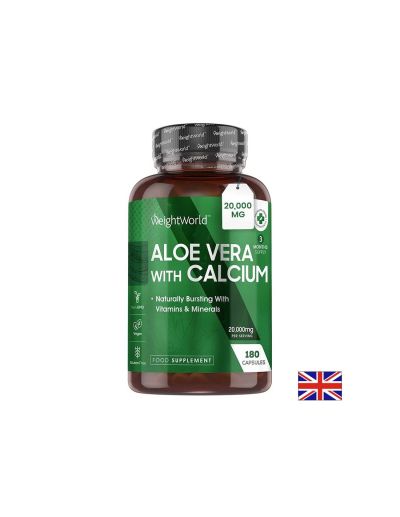 Стомашно-чревен тракт - Алое Вера10 g + Калций 75 mg, 180 капсули - Aloe Vera