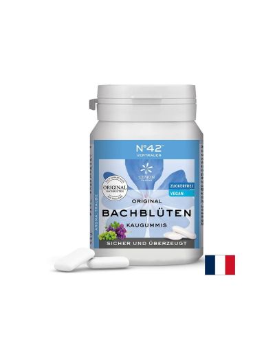 Дъвки с цветни есенции на д-р Бах N°42 – Увереност и доверие в собствените възможности, 40 броя с вкус на боровинка