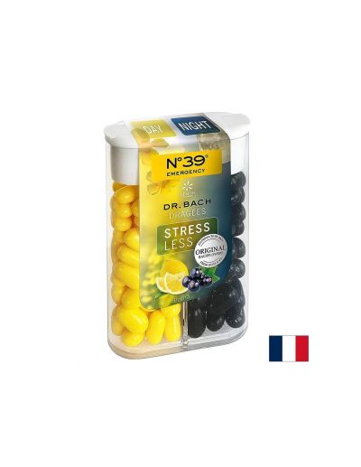 Релаксация на ума през деня и спокоен сън през нощта - Цветни есенции на д-р Бах N°39, Дражета с вкус на лимон и касис