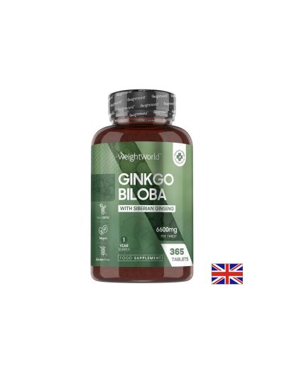 Mозъчна функция и кръвообращение - Гинко билоба 120 mg + Сибирски женшен 24 mg, 365 таблетки