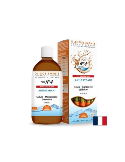 Антиоксидант - Мед, Манган, Селен, Витамин А и Е + екстракт от морков POE N°4, 100 ml Propos’Nature