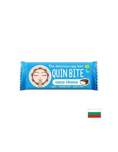 Суров десерт Био QUIN BITE - Коко Шоко, 30g