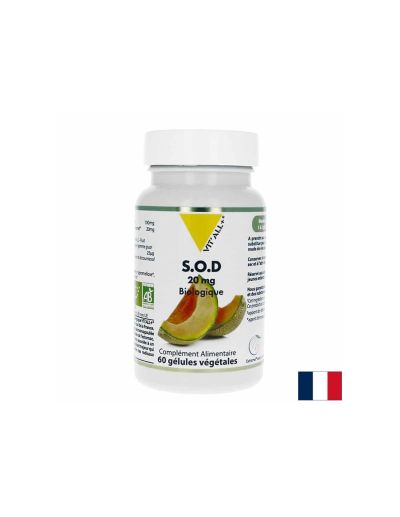 Клетъчно здраве - Супер Оксид Дисмутаза - S.O.D (Super Oxide Dismutase), 20 mg x 60 капсули