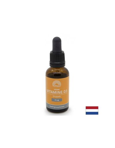 Грижа за костите - Витамин D3 Веган, 25 µg х 25 ml капки