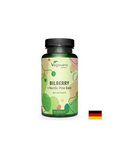 Здрави очи и сърце - Черна боровинка + екстракт от средиземноморски бор, 90 капсули