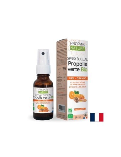 Спрей за гърло с екстракт от прополис, пчелен мед, грейпфрут (семена) и масло от мента, 20 ml