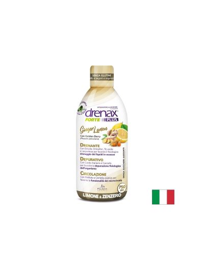 Диуретична формула за здрави бъбреци - Drenax® със сок от бреза и ортосифон, 750 ml, 25 дози (с вкус на джинджифил и лимон)