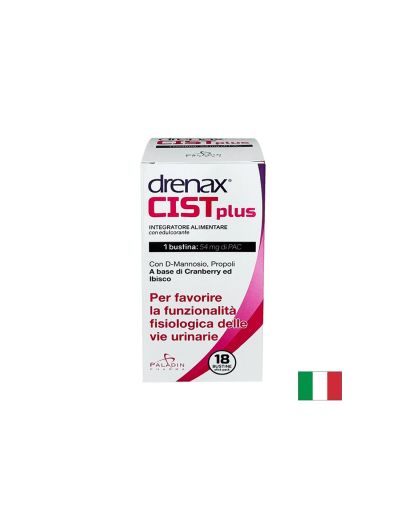 Формула срещу уроинфекции - Дренакс - Drenax® с червена боровинка, D-маноза и хибискус, 18 сашета