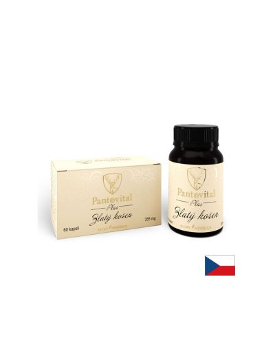 Пантовитал Плюс - Прах от рога на алтайски марал + Златен корен, 60 капсули