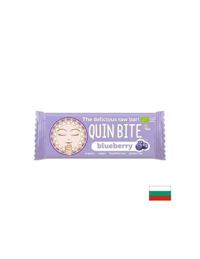 Био Суров десерт QUIN BITE Blueberry, 30 g