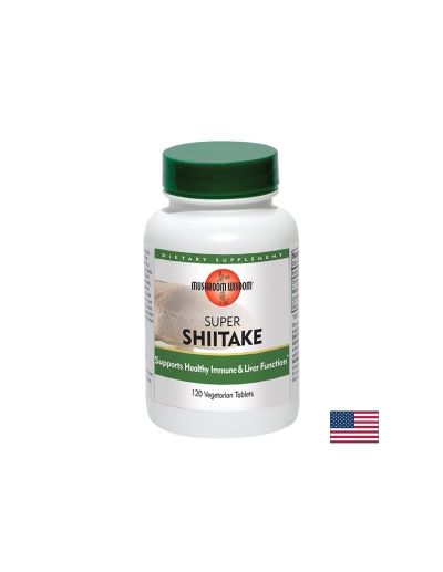 Супер Шийтаке – имунно, сърдечно и чернодробно здраве, 1200 mg, 120 таблетки