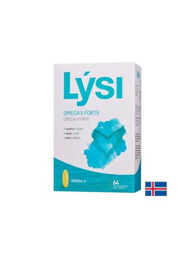 Омега-3 Форте – рибено масло за сърцето, мозъка и очите, 64 софтгел капсули