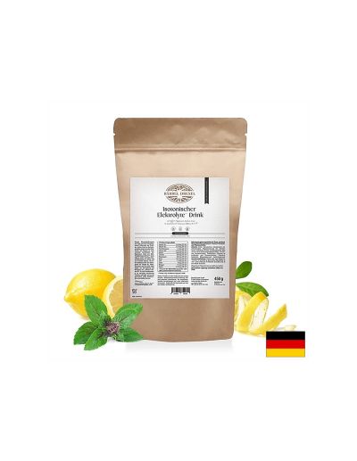 Изотонична електролитна напитка за енергия - Срещу обезводняване и загуба на електролити, 450 g, прах