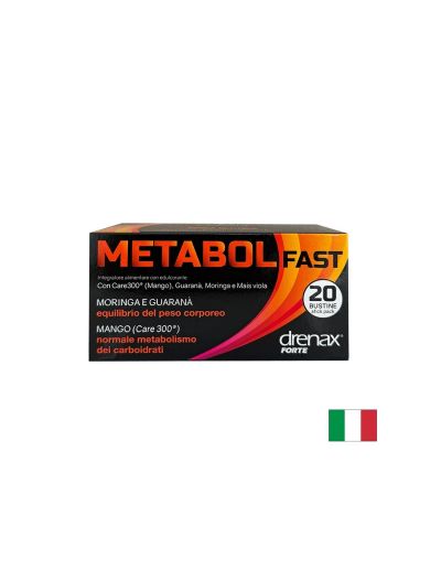 Формула за бърз метаболизъм и изгаряне на мазнините - Дренакс - Drenax® с гуарана, манго и моринга, 20 сашета с течност
