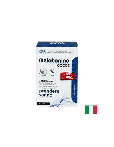 Безсъние - Мелатонин SanaVita,1 mg х 15 ml, капки