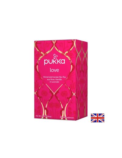 Билков Био чай Pukka love, 20 филтърни пакетчета