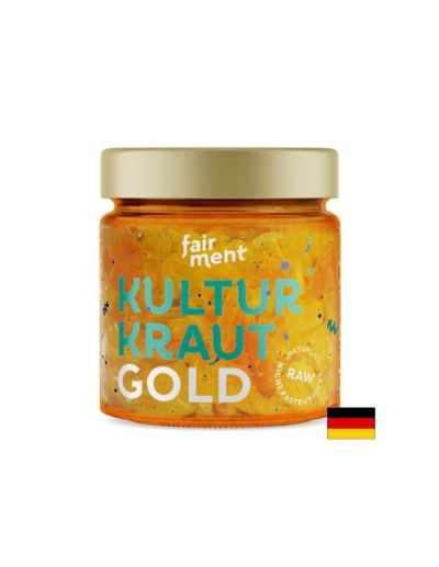 Био ферментирало бяло зеле с подправки - Плюс джинджифил и куркума, 330 g