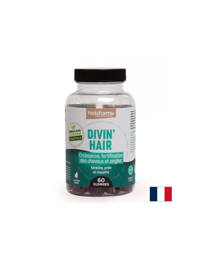 Коса и нокти - Gummies Divin Hair, 60 желирани таблетки