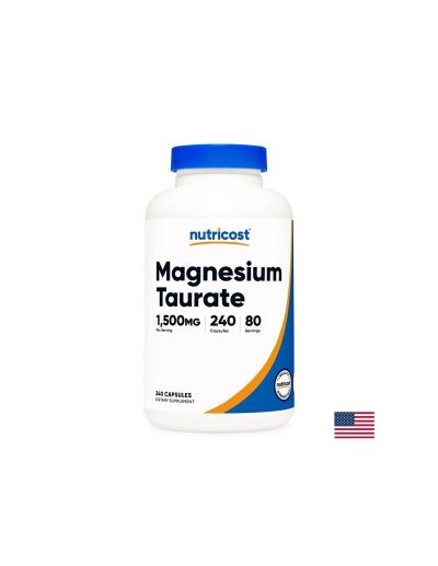 Мускулна, сърдечна и нервна система - Магнезий (таурат), 500 mg x 240 капсули