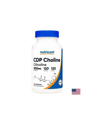 CDP холин & цитиколин за памет и концентрация, 300 mg х 120 капсули за 4 месеца прием