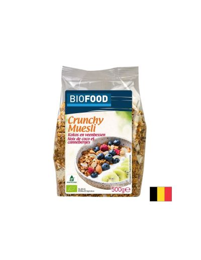 Мюсли с кокос и червени боровинки, БИО, 500 g