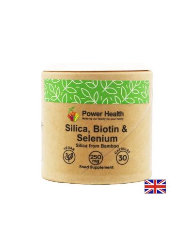 Коса, кожа и нокти - Силиций, Биотин и Селен, 30 капсули