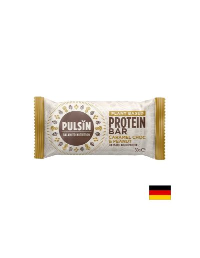 Протеинов бар с карамел, шоколад и фъстъци, 50 g