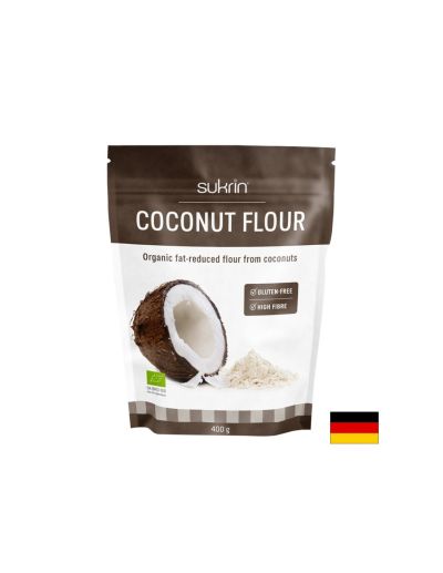 Kокосово брашно Sukrin® (обезмаслено), БИО, 400 g