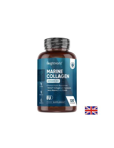 Грижа за ставите и кожата Хидролизиран морски колаген Naticol®, с витамин С, хиалуронова киселина, цинк и коензим Q10 120 капсули