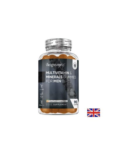 Мултивитамини и Минерали за мъже 90 желирани таблетки с вкус на ягода и малина