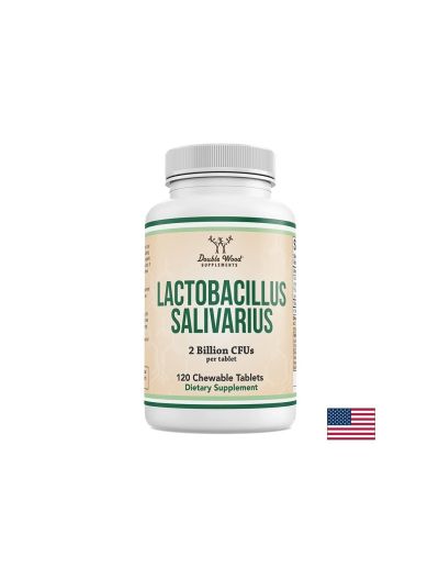 Пробиотик Лактобацилус Саливариус, 2 млрд. активни пробиотици х 120 дъвчащи таблетки