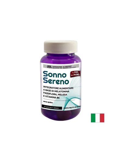 Мелатонин + пасифлора, маточина и витамин В6 - При стрес, безсъние, тревожност, 30 желирани таблетки