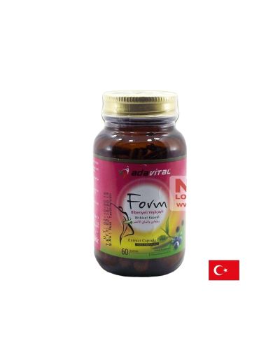 Билкова формула за детокс и отслабване - Adavital Form, 60 капсули