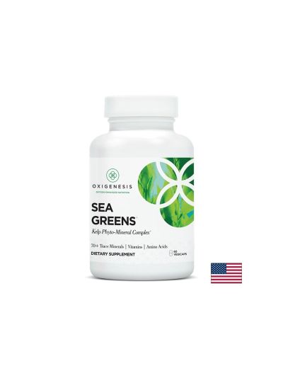 Фитоминерален комплекс + Келп Sea Greens, 60 капсули