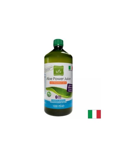 Алое Вера (сок и пулпа от лист) + витамини С и Е & минерали - Имунитет, храносмилане, антиоксидантна защита, 1 литър, 20 дози